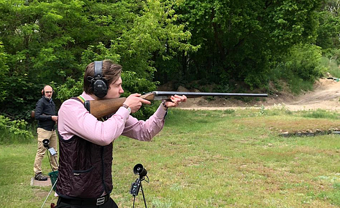 Flintenschießen in der Jagdprüfung