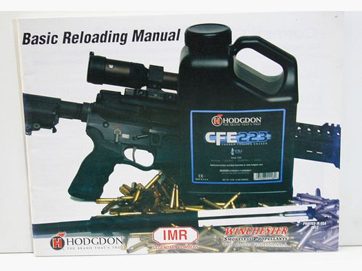 1 x HODGDON Basic Relaoding Manual / Winchester IMR Powder / Ladedaten Buch, Heft > 52 Seiten !