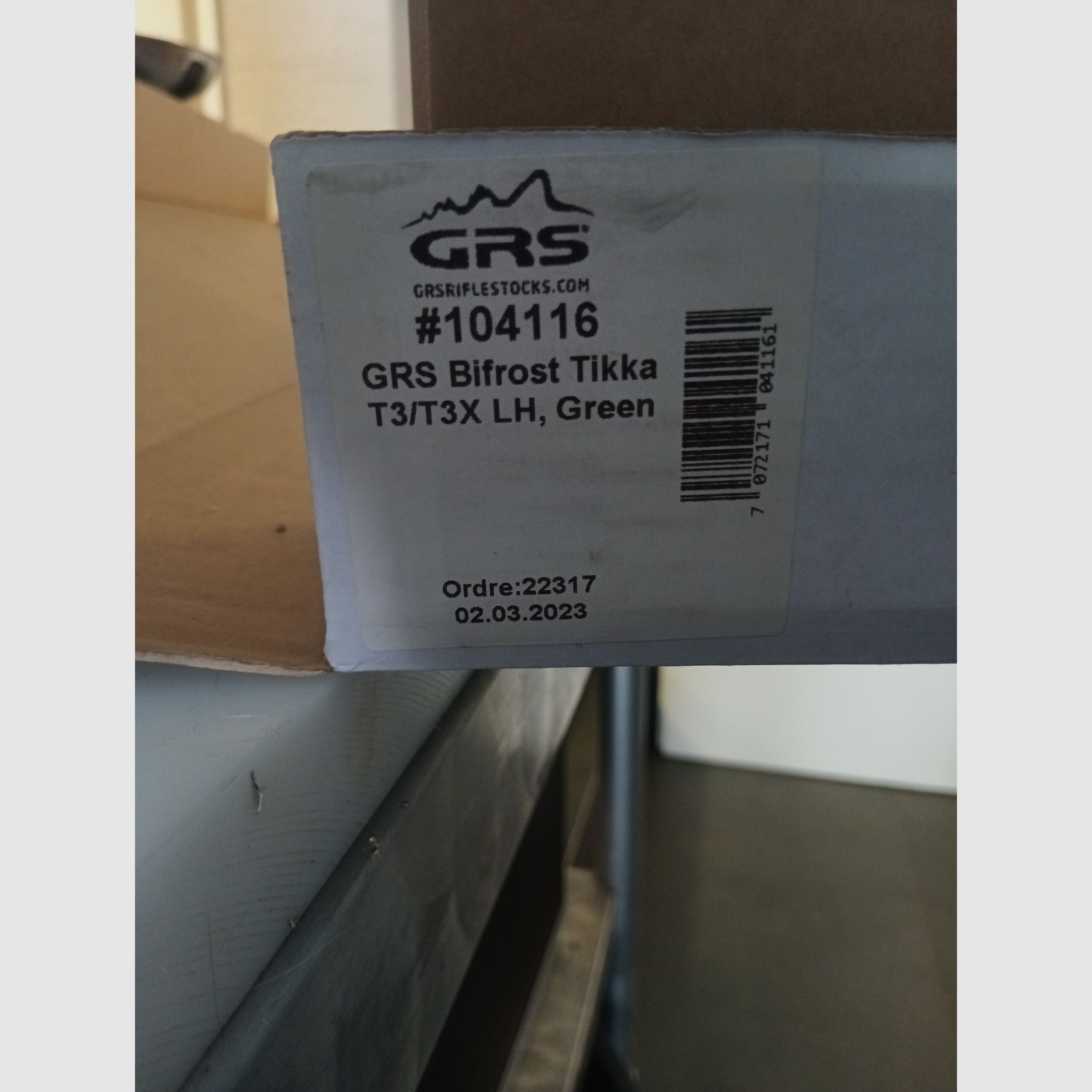 GRS Bifrost Calcio per Tikka T3/T3X LH Verde per mancini