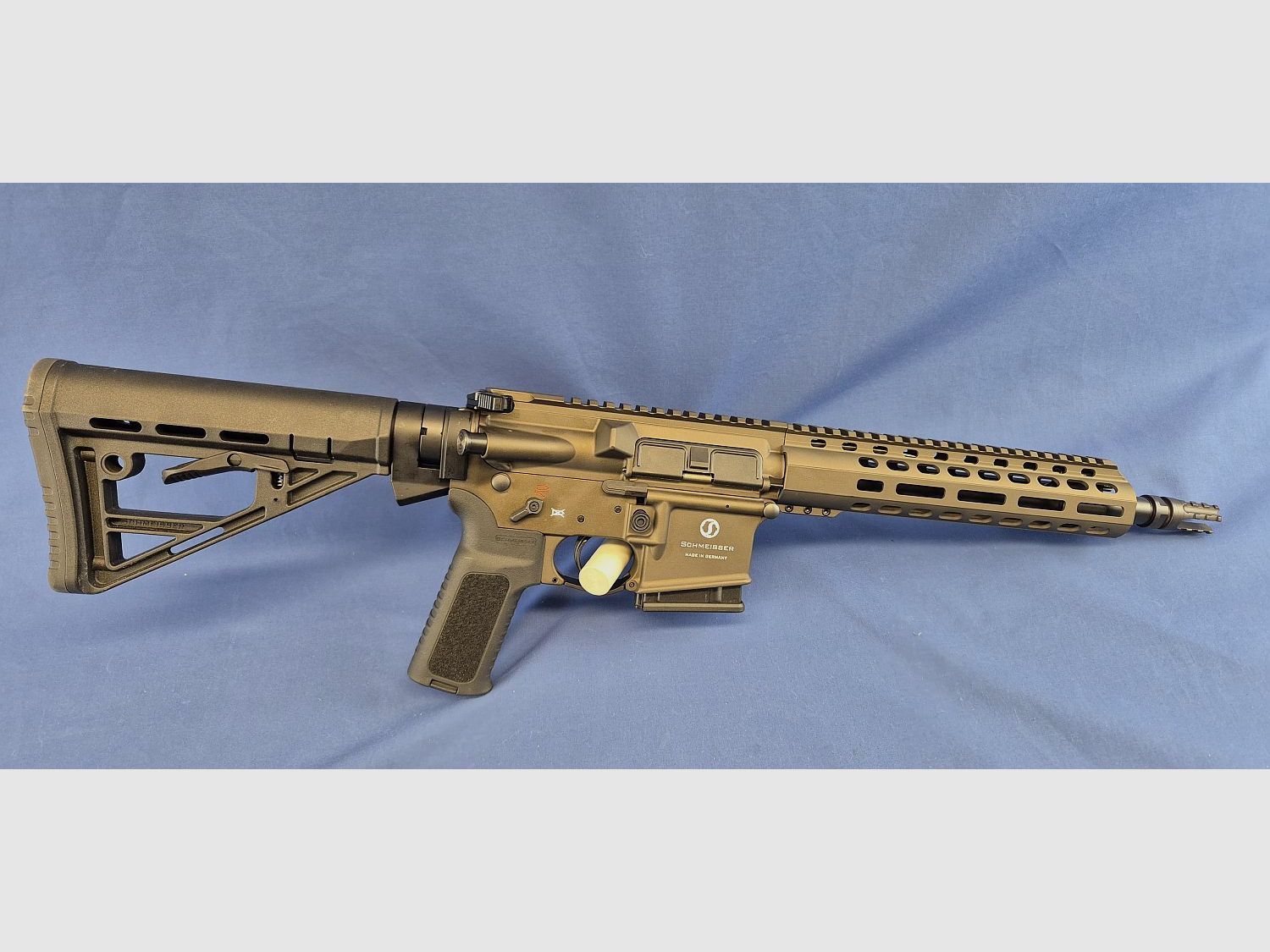 OFFRE DE SET ACTION EXTREME!!! Schmeisser AR15 M4FL, cal.223Rem, longueur de canon: 14,5″ bronze avec lunette BURRIS SET RT-6 1-6×24 combo, réticule balistique AR, image 3 sur 4