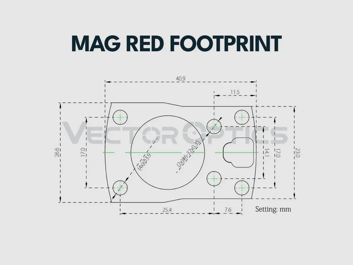 Vector Optics SCFRM-11 Riser en Polymère – RMSc/MGT, 28 mm, image 2 sur 5