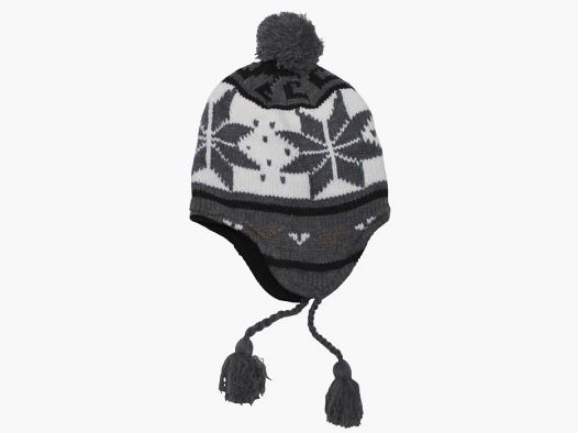 Mütze "Peru Lima", mit Fleece, weiß/grau