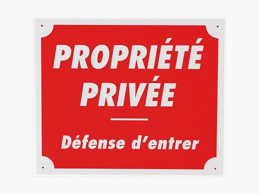 Januel Signage No Entry Akylux - 25 x 30 cm