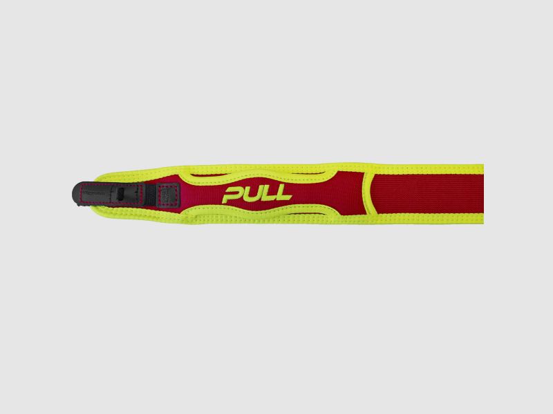 NIGGELOH Gewehrriemen Breit: PULL / mit SV / Neopren Trail gelb/rot