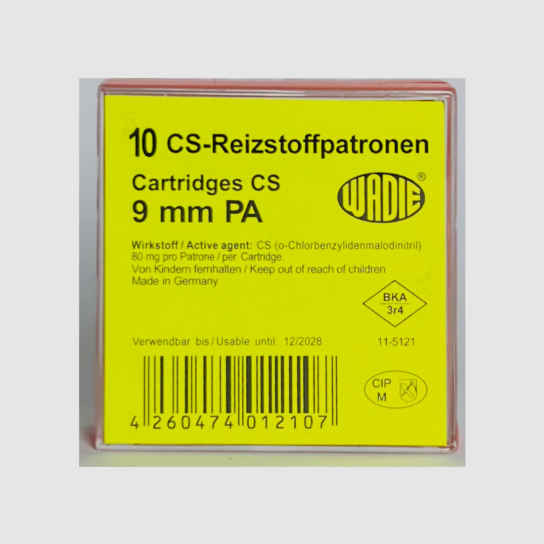 CS-Reizstoffpatronen 9mm P.A.K. für Pistolen 10 St.