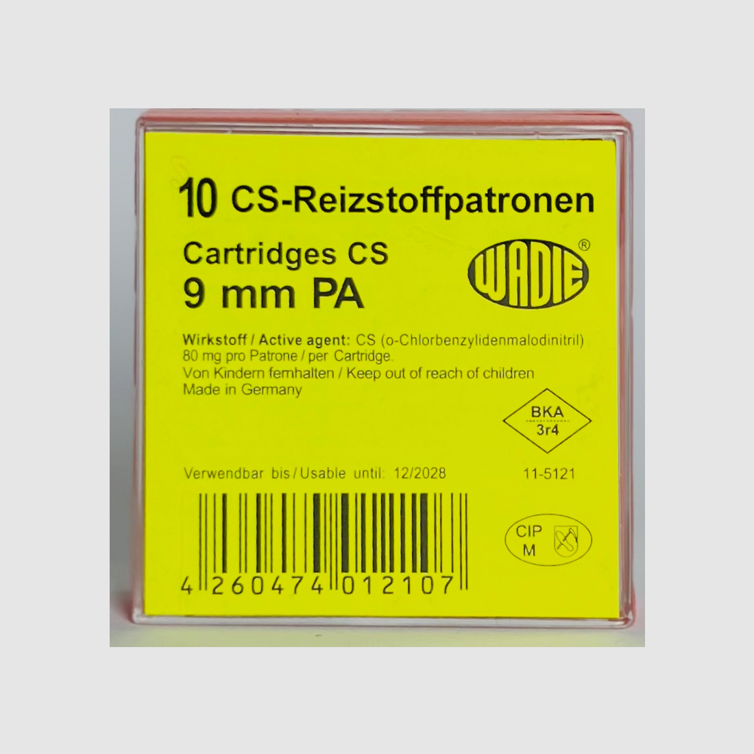 CS-reizstofpatronen 9mm P.A.K. voor pistolen 10 st.