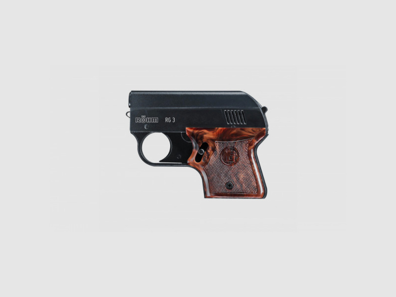 RÖHM RG 3 - SCHRECKSCHUSS-PISTOLE - 6 MM FLOBERT - BRÜNIERT
