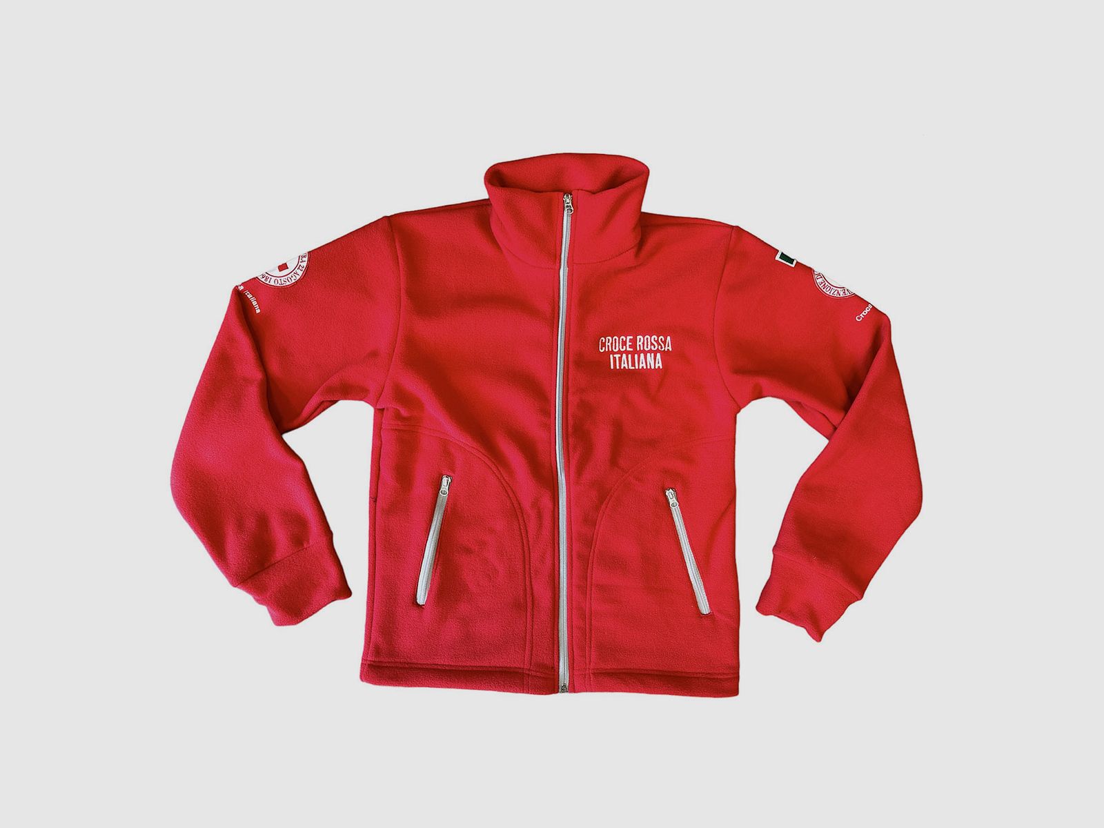 CROCE ROSSA ITALIANA – FULL ZIP FLEECE Red CRI, image 1 of 4