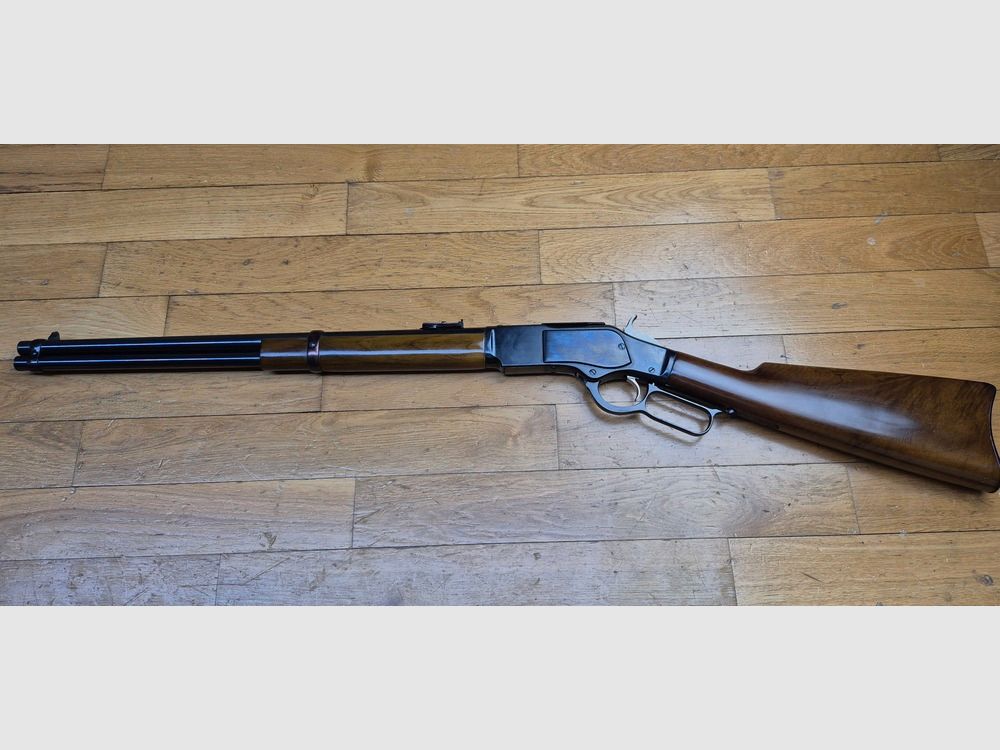 Muy bonita Winchester 1873 – Modelo Carabina de Euroarms – Arma Made in Italy de 1971 – Cal. 44-40 Win – 9 disparos +1 – ¡Excelente estado! – TBE+ /TBE++, imagen 26 de 34