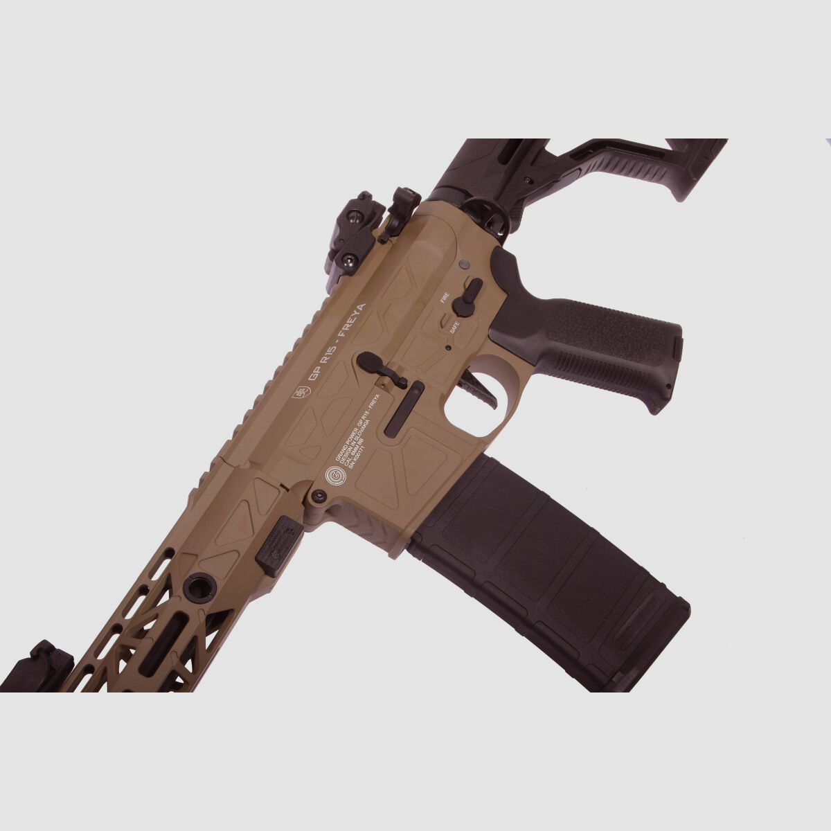 GP R15 FREYA 7" CNC gen.2 Mlok ALPHA Tan S-AEG Frei ab 18 Jahren | Delta Armory