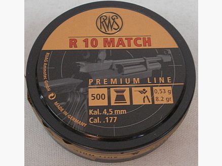R10 Match Flachkopf - 4,50mm/0,53g/8,2gr (a500)