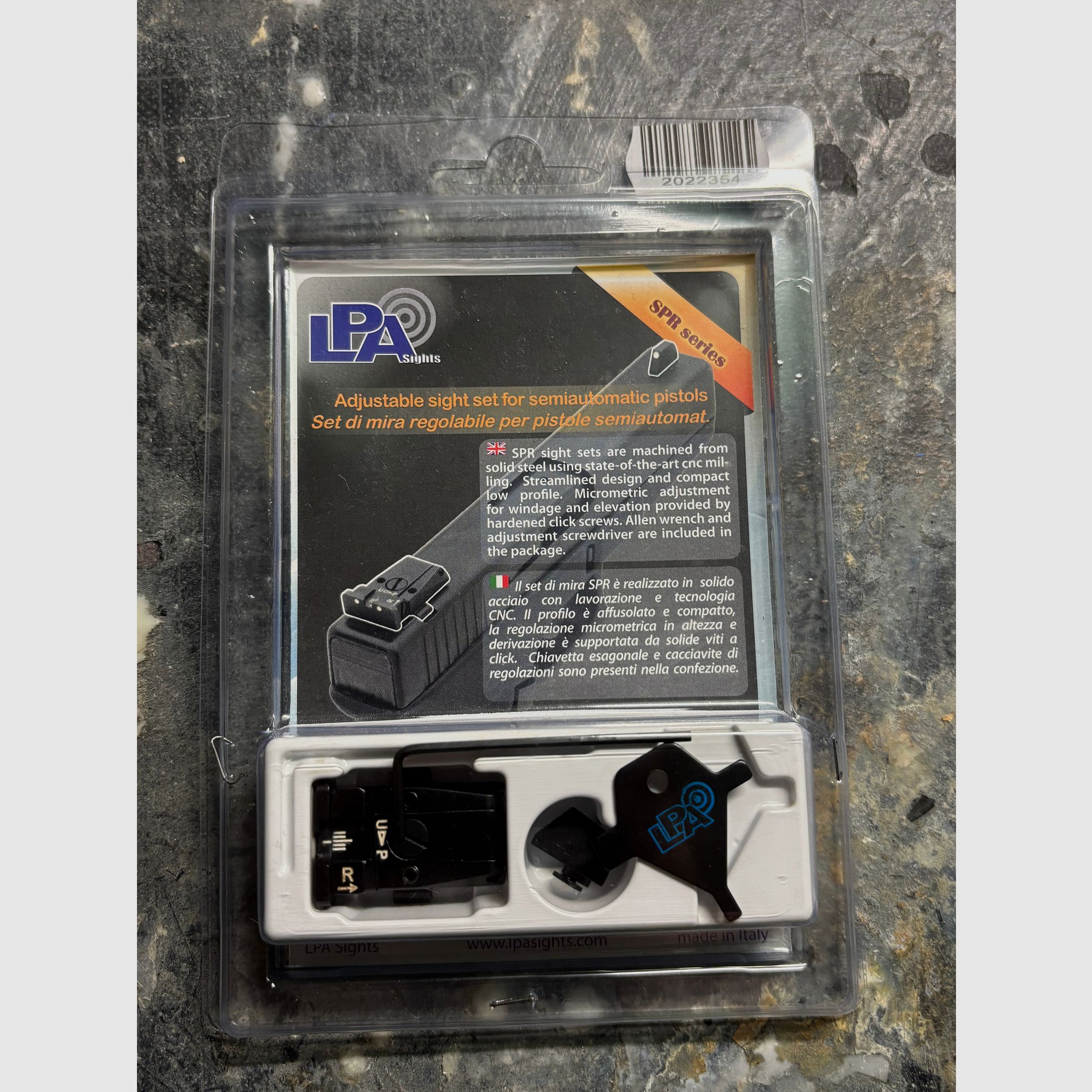 LPA Sights Visier-Set SPR für Glock 17–48 und Walther PDP Target