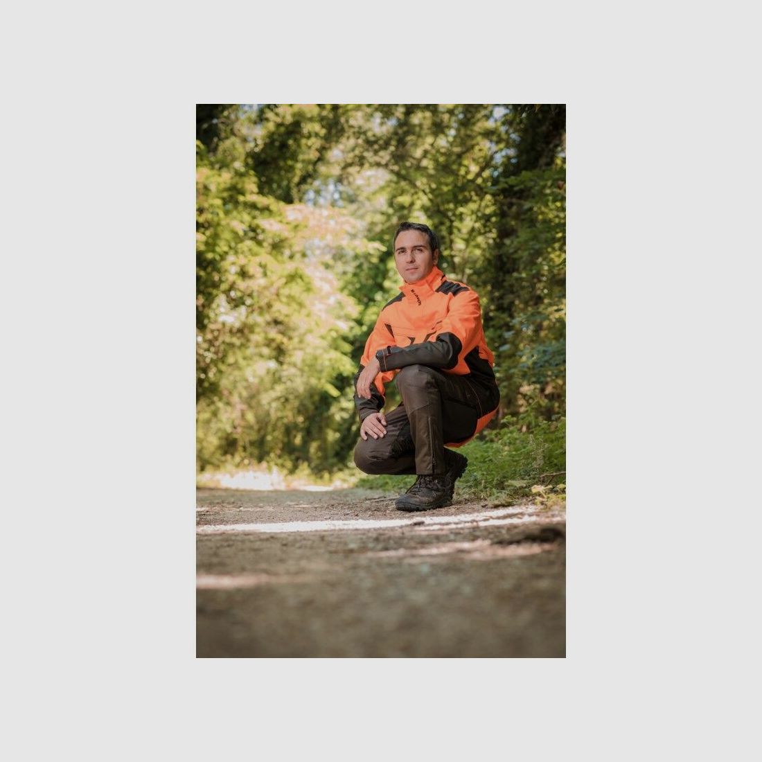 Somlys Hundeführer Jacke Orange/grün