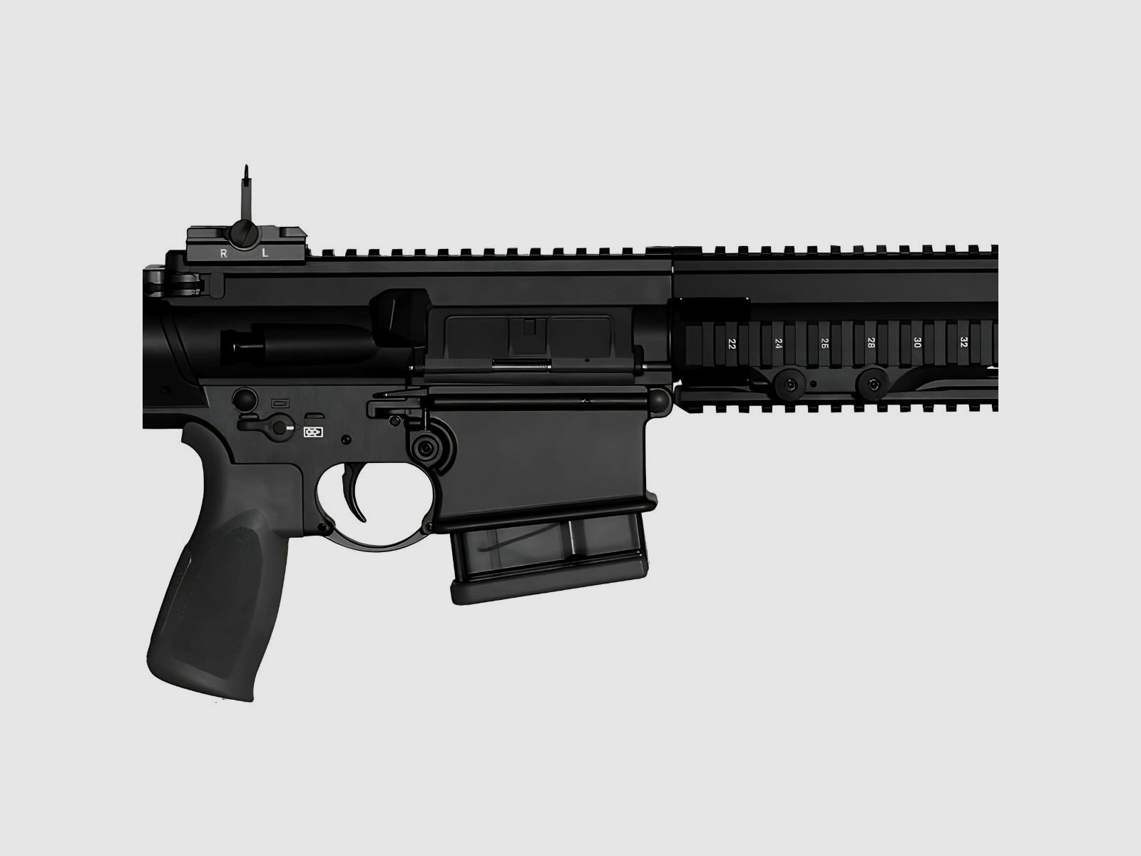 Heckler & Koch MR308 A3-28 lange Slim-Line Hkey-handguard 16,5" Black - 237577, afbeelding 3 van 4