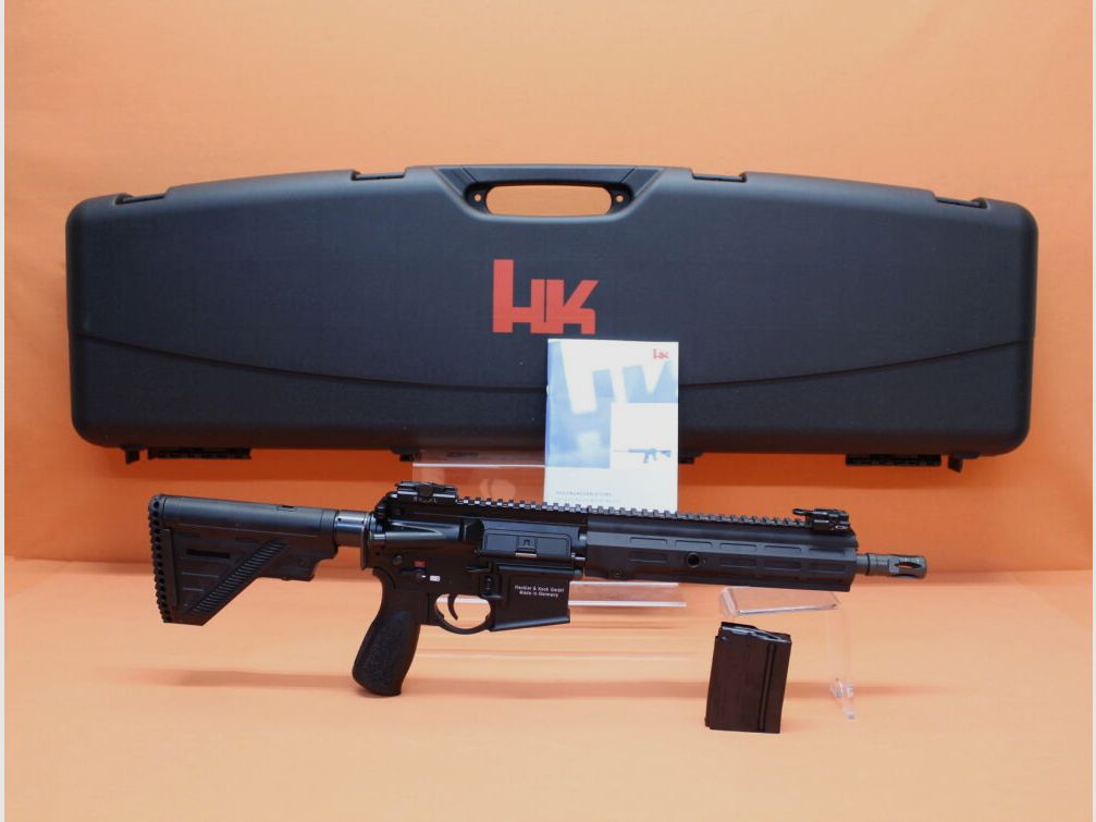 Heckler&Koch Ha.Büchse .223Rem Heckler&Koch/H&K MR223 A3 SPORT 11" Lauf Schwarz, Gas-Piston-System AR-15/HK416