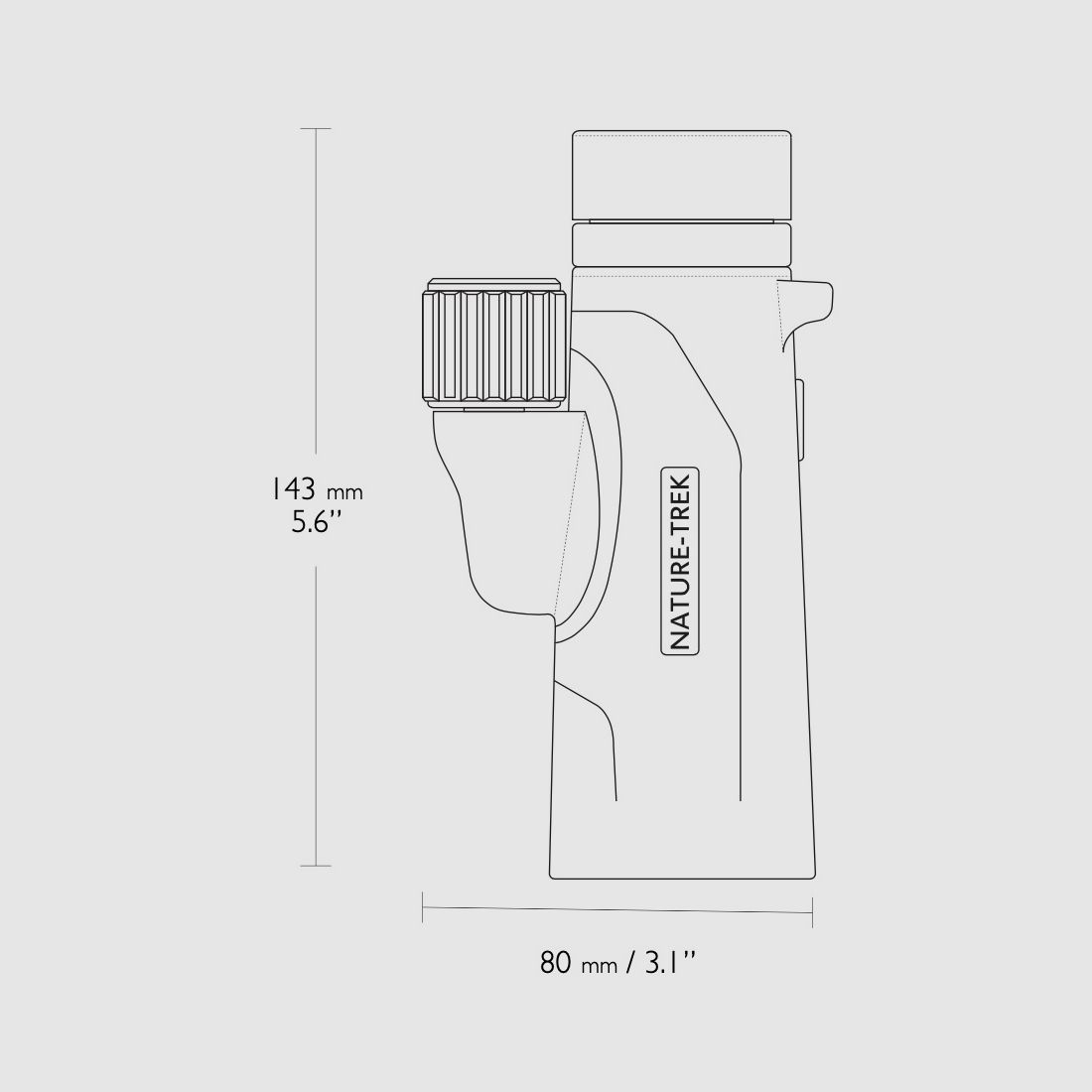 HAWKE 35220 Monokular Nature Trek 8x42 Grün