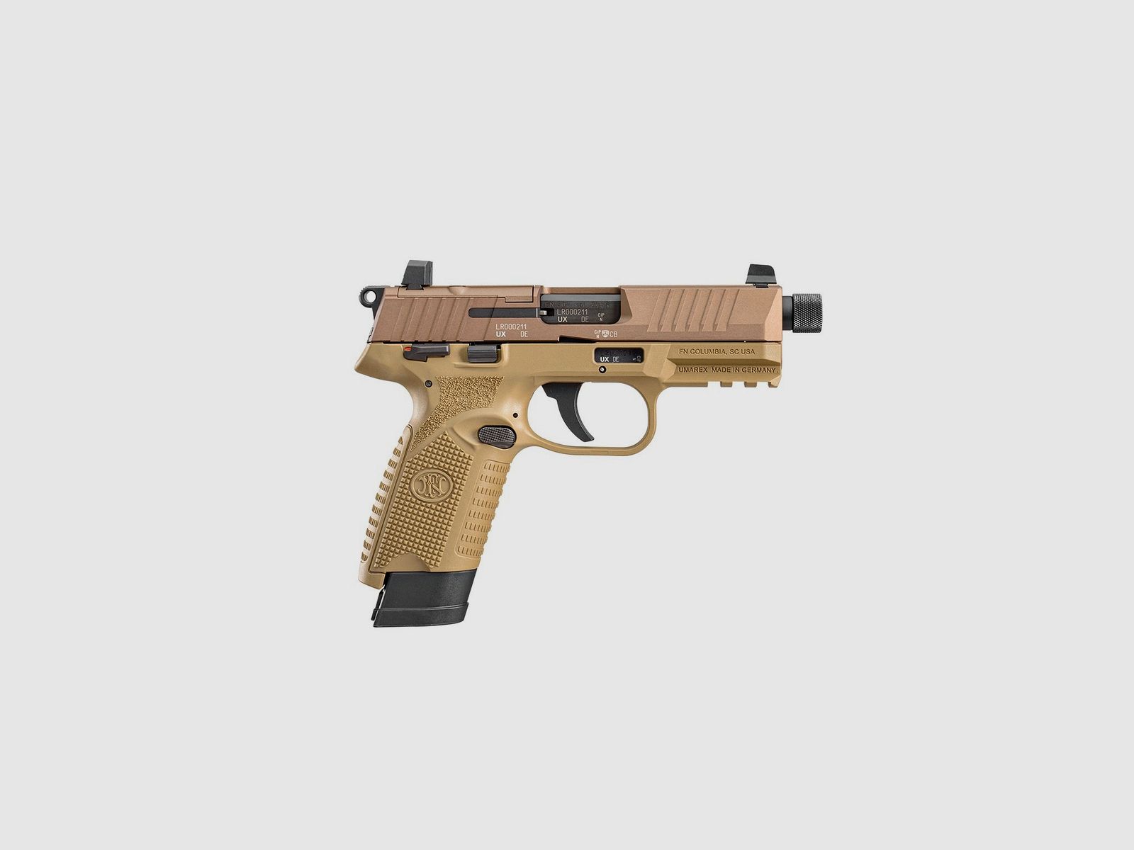 Pistole FN Herstal FN 502 Tactical FDE 1X15 + 1X10 22LR