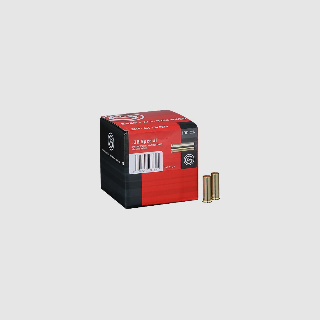 Geco cases .38 Special 1000 pieces #2318138