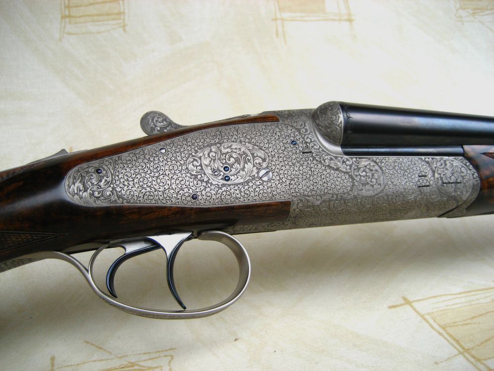 Ziegenhahn & Sohn, "Berst Gun" Ausstellungswaffe Seitenschlossflinte mit Wechsellauf