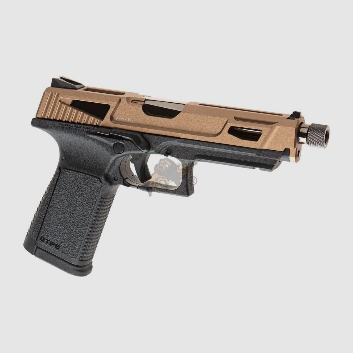GTP9 MS CNC Scivolo in Metallo Gas Blow Back Nero/Deserto Airsoft Libero da 18 - GBB - F | G&G, immagine 1 di 7
