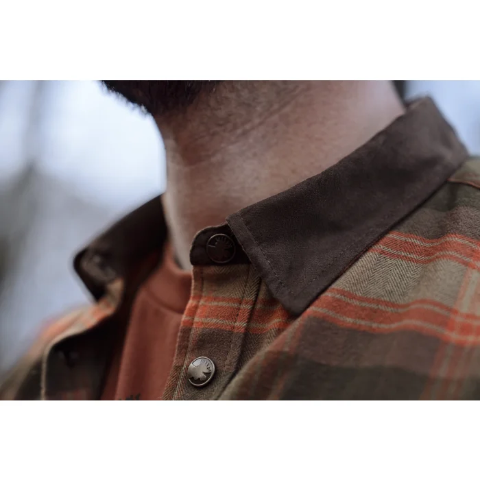 Koszula myśliwska Harkila Aivak L/S - Autumn orange check (100573206), zdjęcie 3 z 7