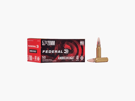 FEDERAL – AMERICAN EAGLE | 5.7x28MM | FMJ | 40GR | AE5728A