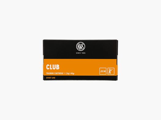 BOITE DE 50 CARTOUCHES RWS CLUB CAL.22LR 40GR