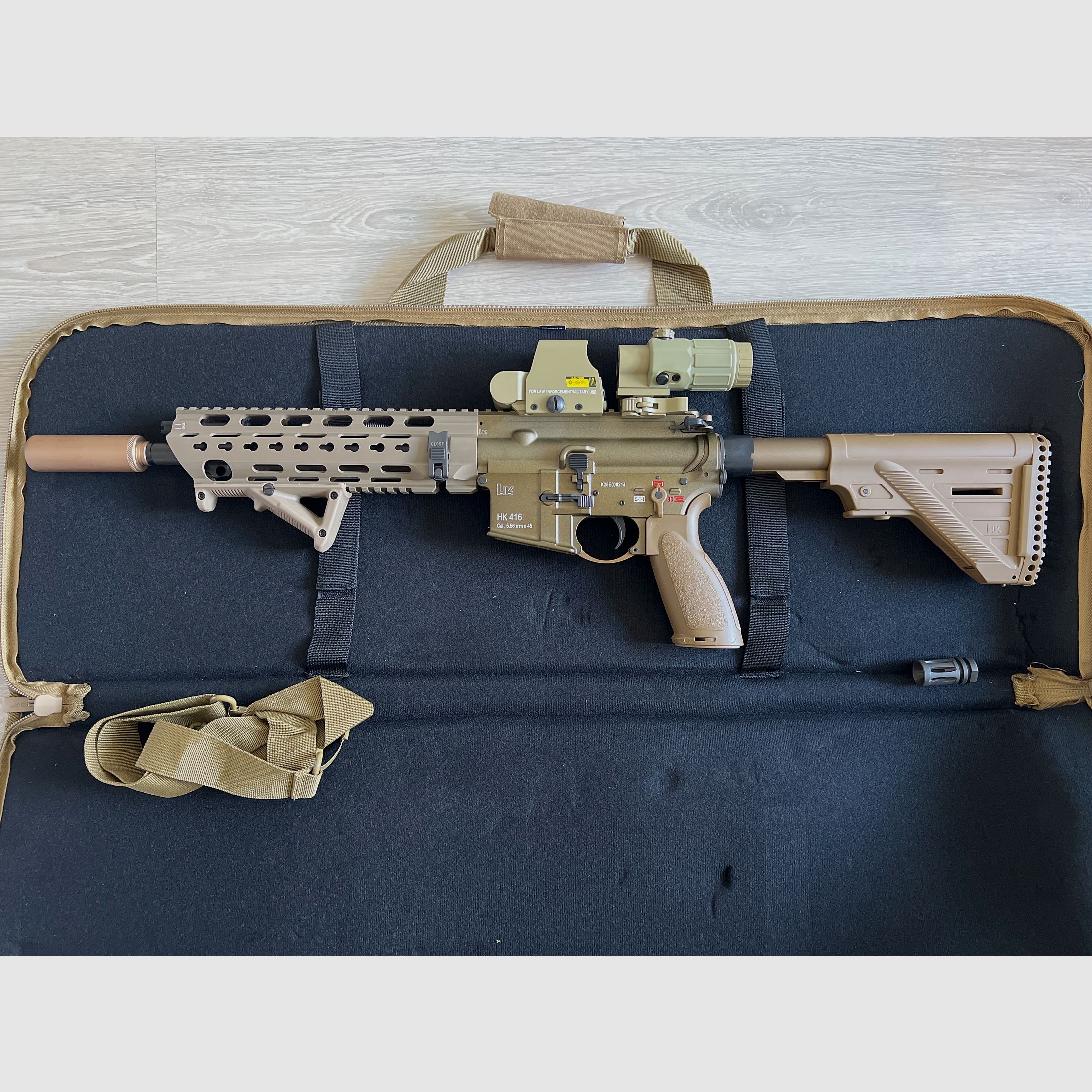 VFC HK416 A5 GBBR Airsoft met accessoires