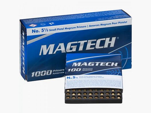 MAGTECH ZÜNDHÜTCHEN - SMALL PISTOL MAGNUM - NO. 5 1/2 - 1000 STÜCK