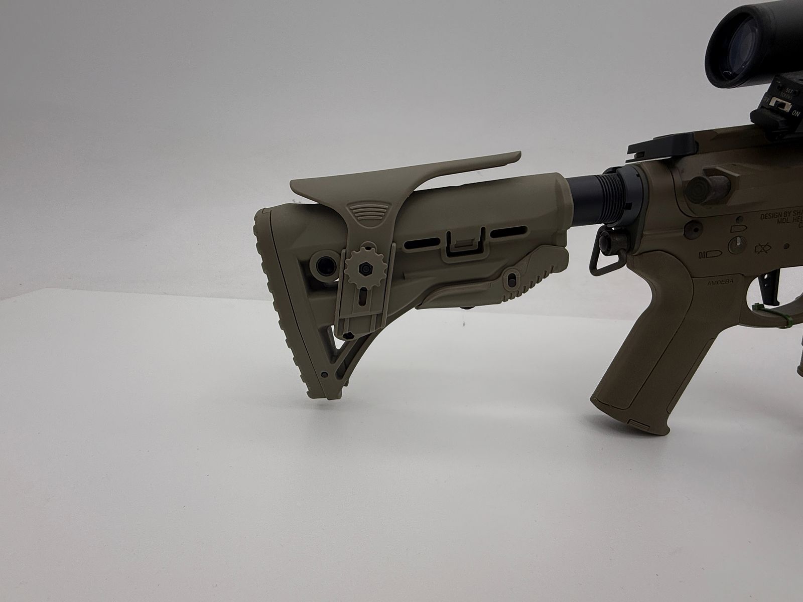ARES Amoeba Spartan KeyMod Airsoft S-AEG – DMR-Optik – Primer propietario