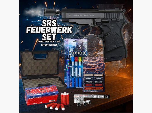 SET !!! Schreckschuss - Pistole - Zoraki 914 - 9 mm P.A.K. inkl. Koffer & 74 Schuss Effektmunition/ Feuerwerk
