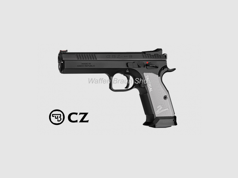 CZ 75 TS 2 Silver Model 9mm Luger