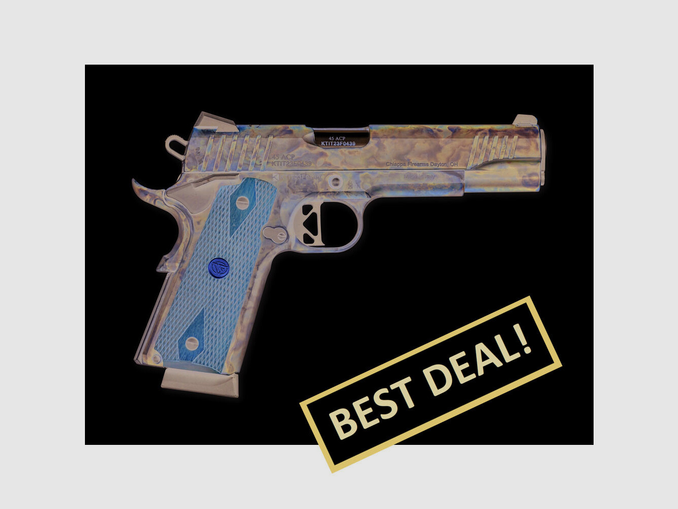 Chiappa 1911 Superior Grade .45 ACP - Color Case 5 pollici (5")