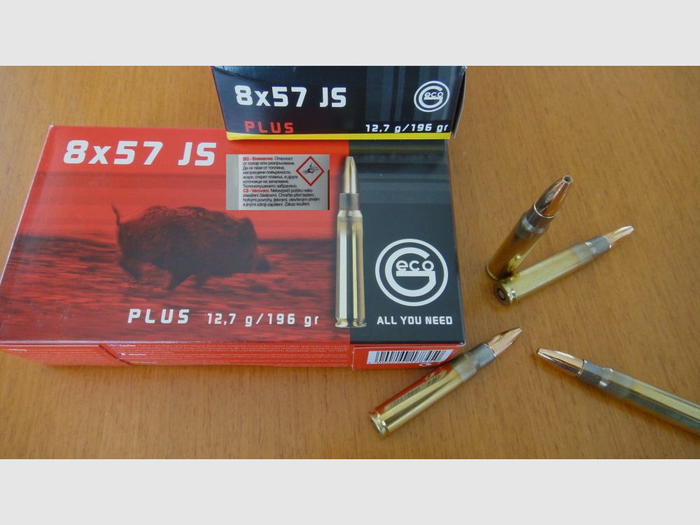 GECO 80 GECO Plus cartuchos: 8x57JS-12,7 g