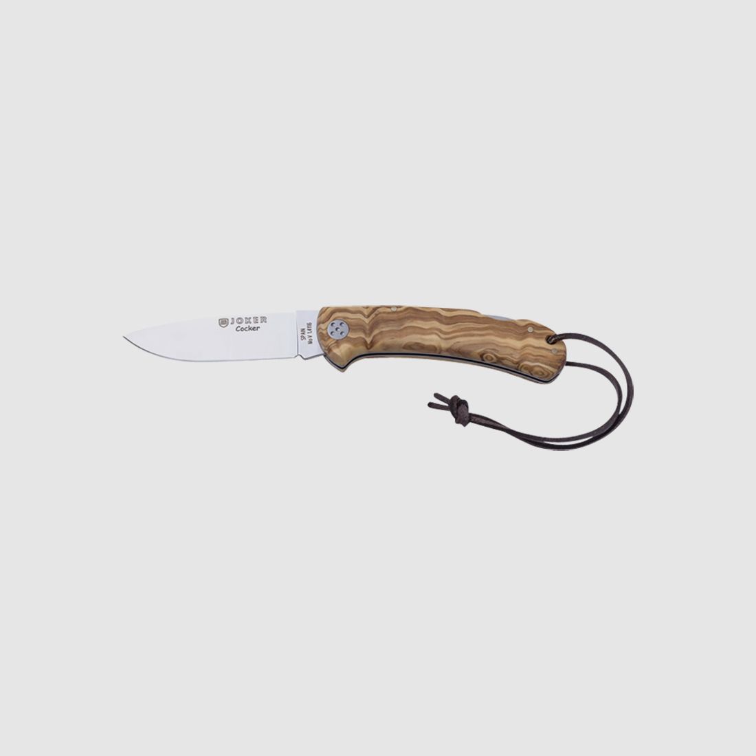 Cuchillo de caza Cocker (NO134 madera de olivo)