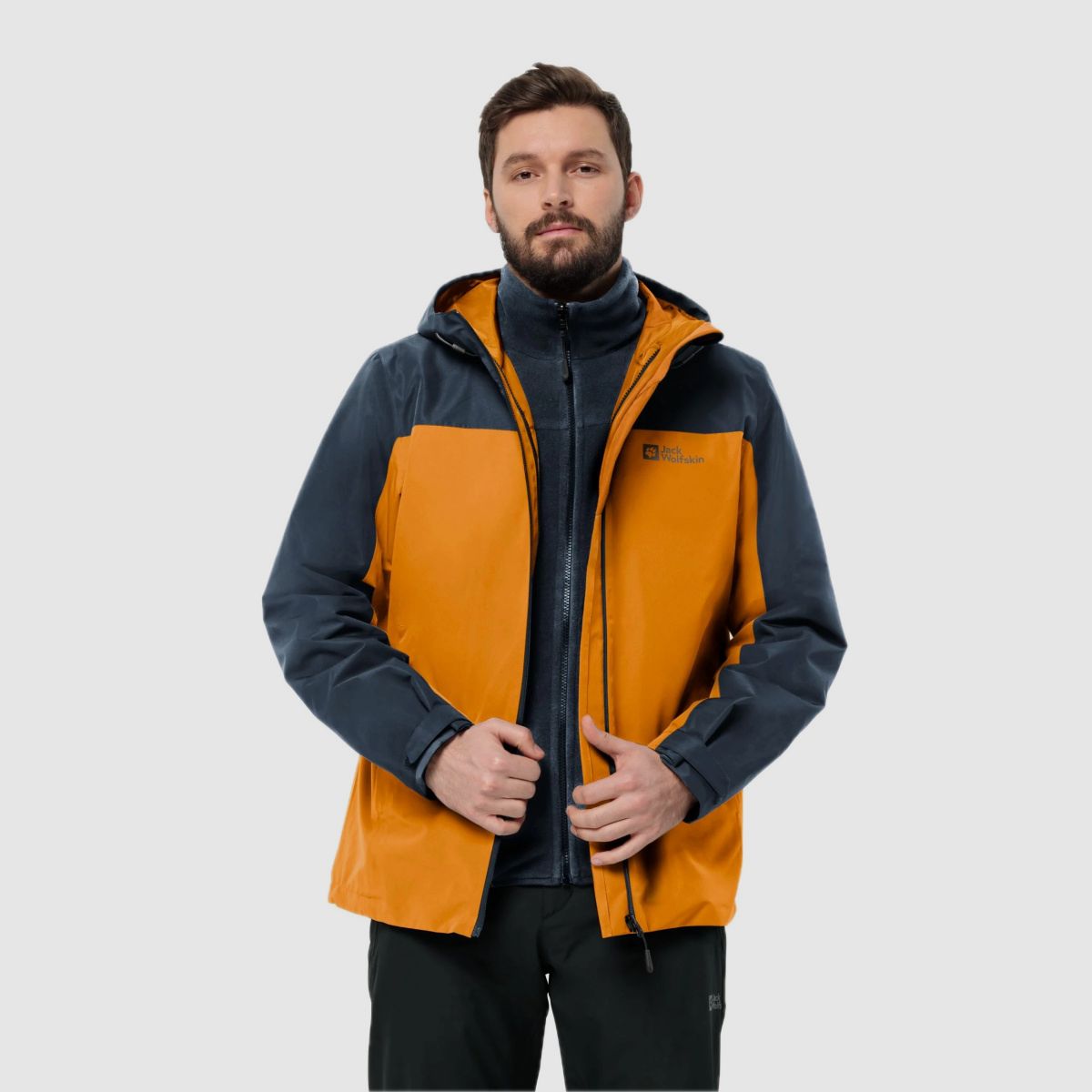 JACK WOLFSKIN Taubenberg 3w1 Jkt M Safflower