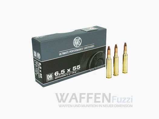 RWS 6,5x55 Double Coeur 20 Coups 140grs