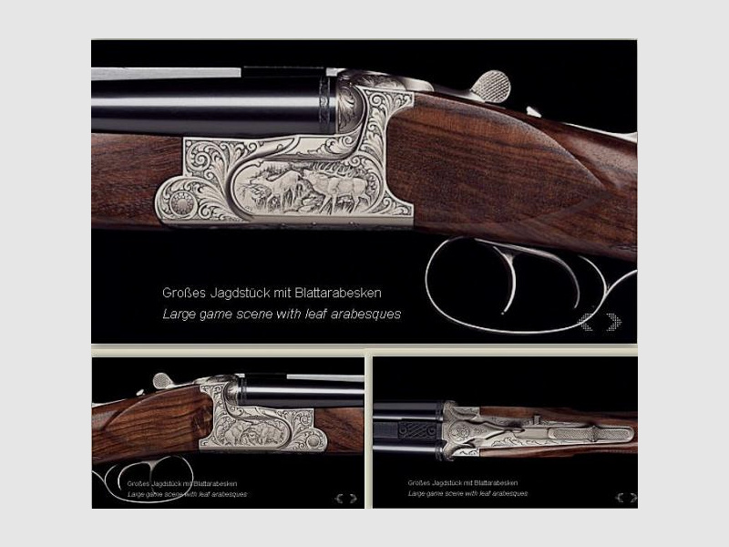 KRIEGHOFF Mehrpreis für Neuwaffe Gravur: 5 Gr. Jagd-Arabeske Optima-Ultra-Classic-Hubertus