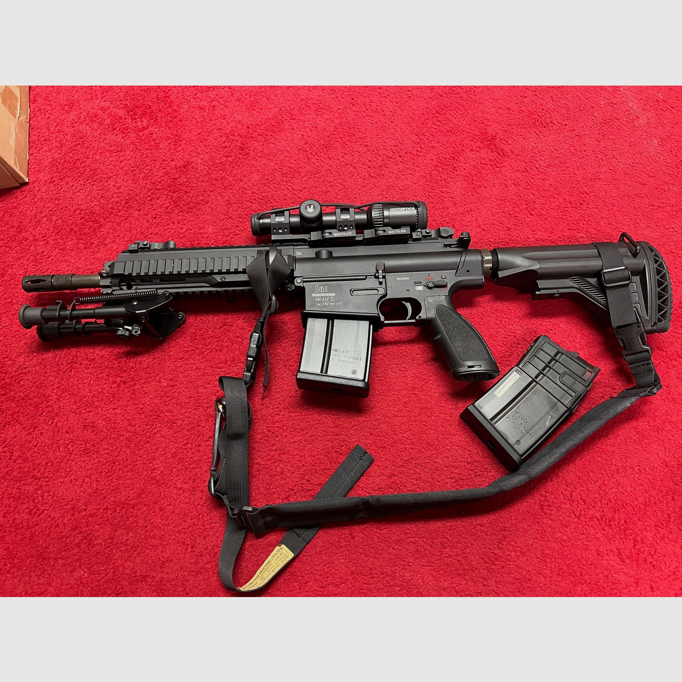 VFC H&K 417 D  Open Bolt GBB 6mm BB in Schwarz 