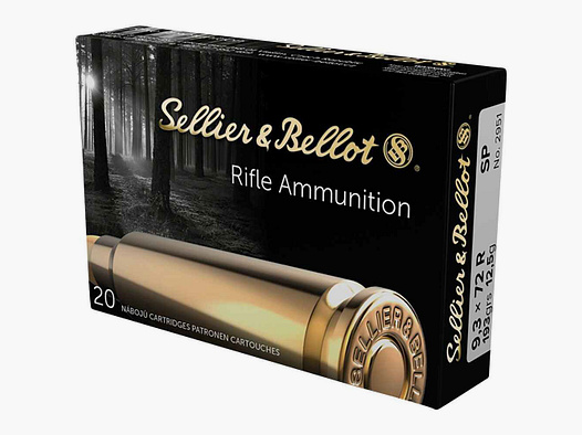 9,3x72 R Teilmantel 12,5g/193grs. Sellier & Bellot