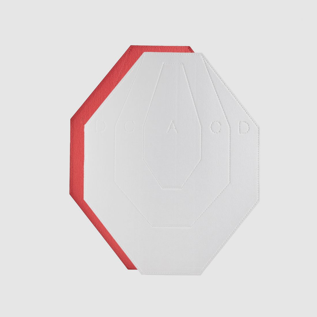 Cardboard Target IPSC WHITE/RED – 100 pcs./Pack, image 1 of 3