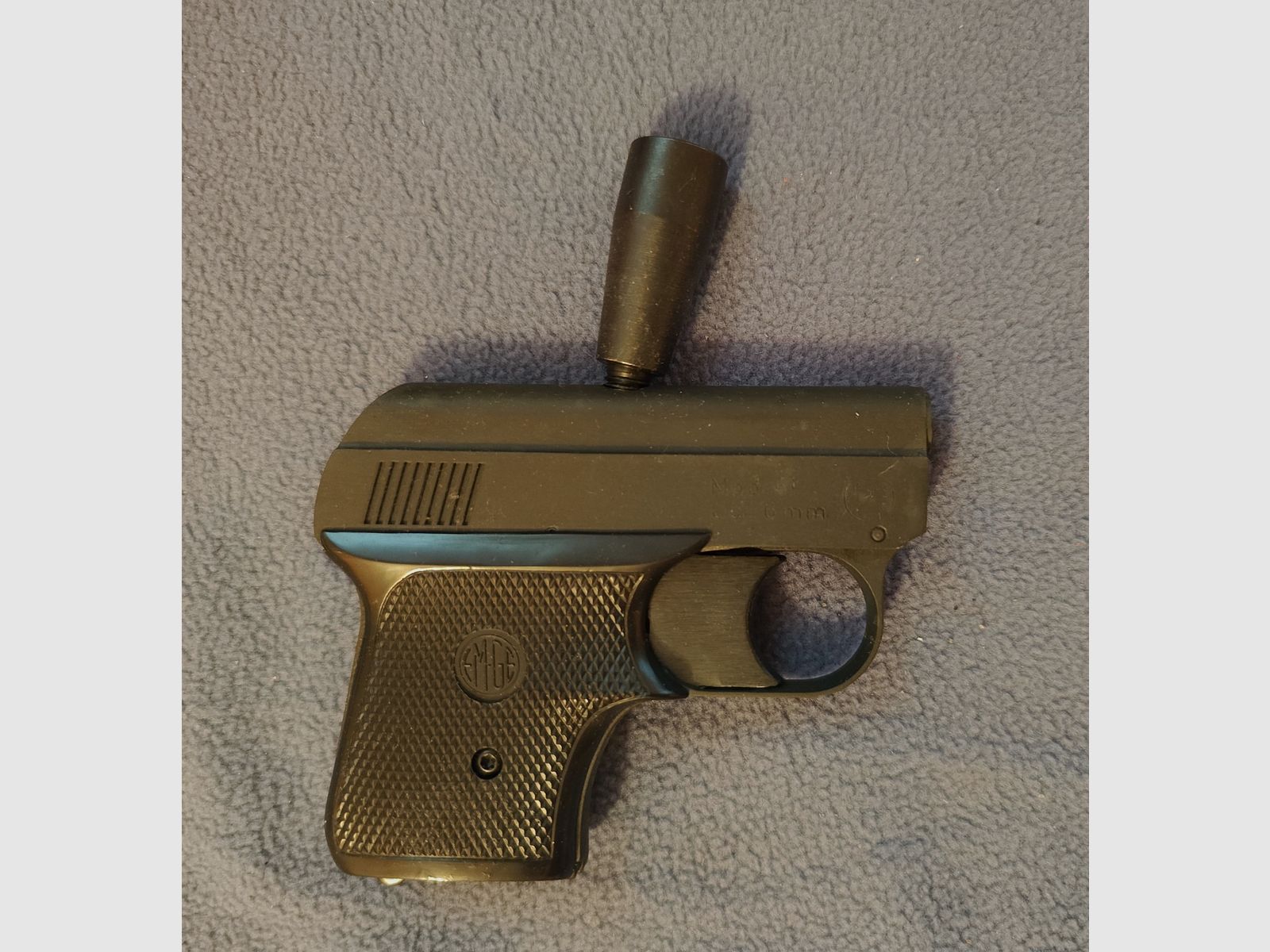 EM-GE 61 Startpistole 6 mm matt brüniert Signalpistole mit Zusatzlauf