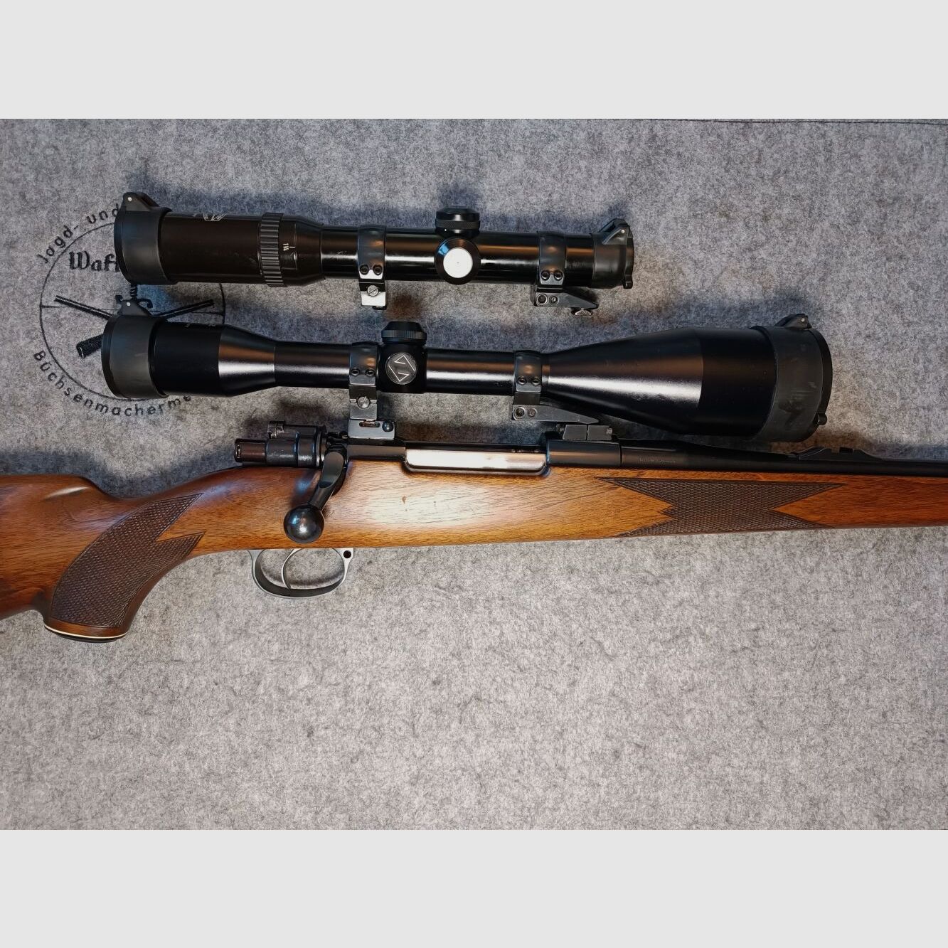 CZ BRNO Frankonia 98er Stutzen mit zwei ZF + Rückstecher Abzug