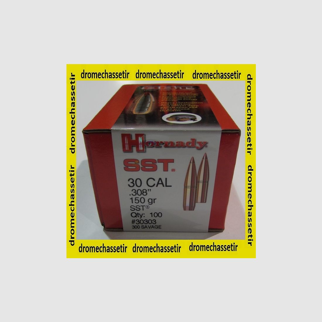 Box mit 100 Geschossen Hornady SST, Kal. 300 Savage (308), Gewicht 150 gr, Ref 30303