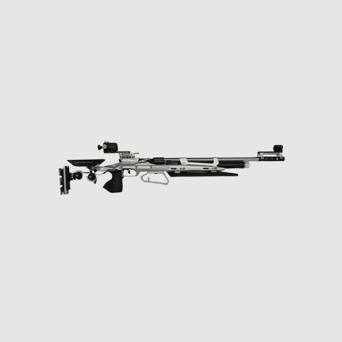 Feinwerkbau 900 Alu Auflage m. Griffleiste Silber rechts Griff Gr. L Luftgewehr Match