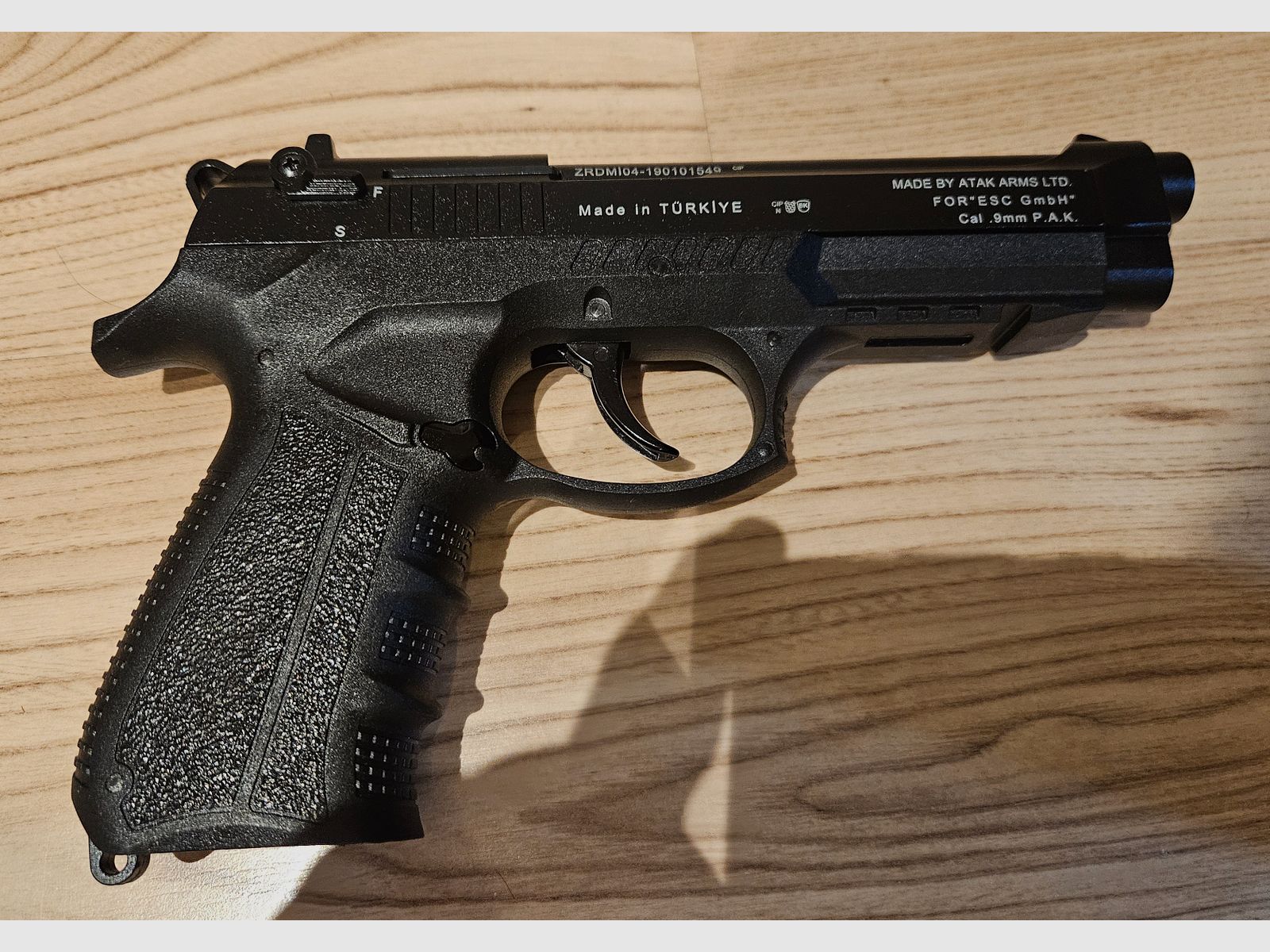 Pistola de fogueo Zoraki 918 calibre 9mm, 49 cartuchos de salva, cargador de 30 disparos, ayuda de carga, munición luminosa