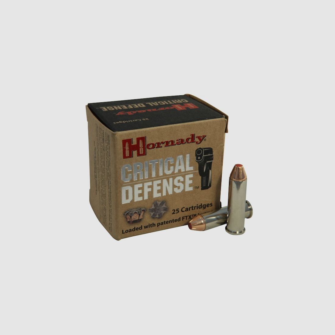 Hornady Critical Defense .357 Mag. 125GR FTX 25 Patronen