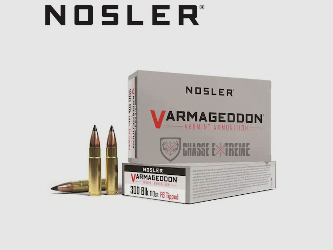 20 Patronen NOSLER Vga Kal. 300 Blk 110 Gr VG FBT
