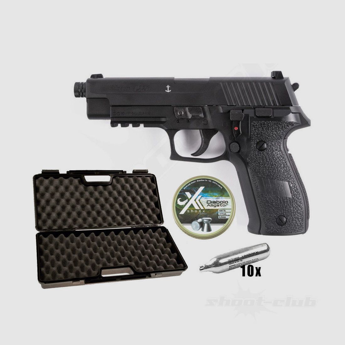 Sig Sauer P226 pistola CO2 CBB 4,5mm diabolo set valigetta