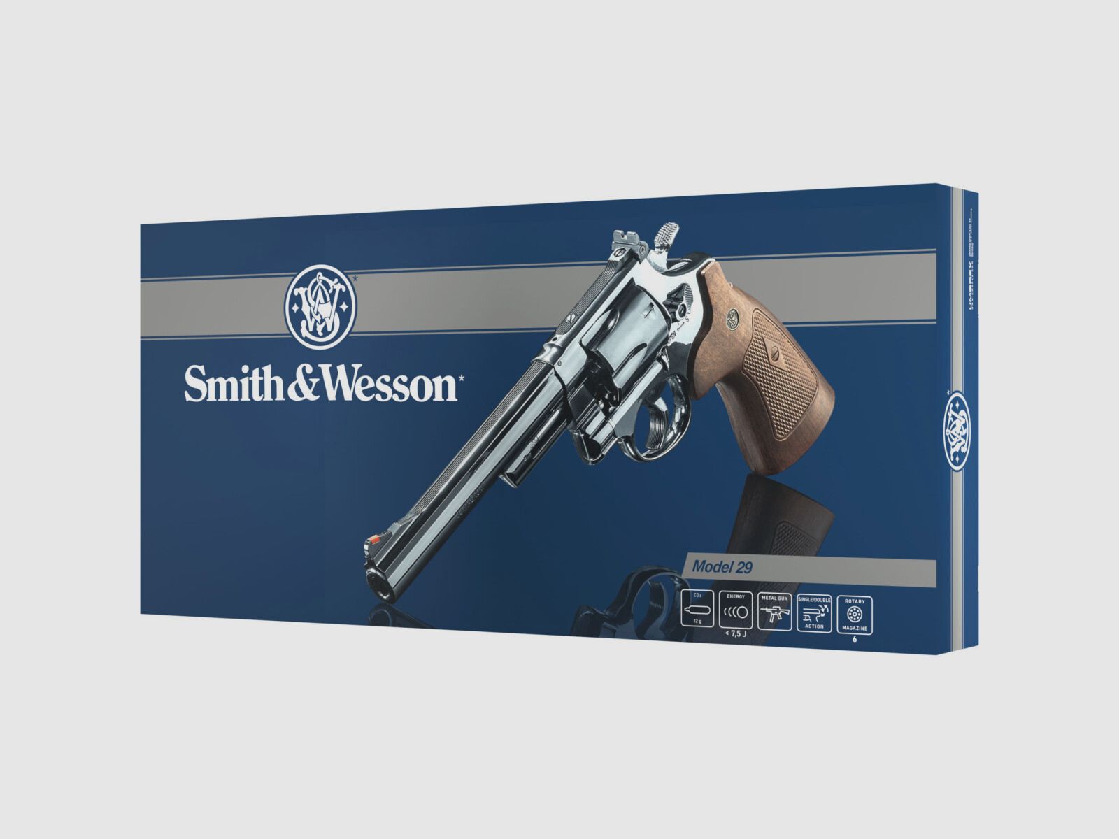 Smith & Wesson M29 6.5 Inch Revolver Full Metal Co2 -F-